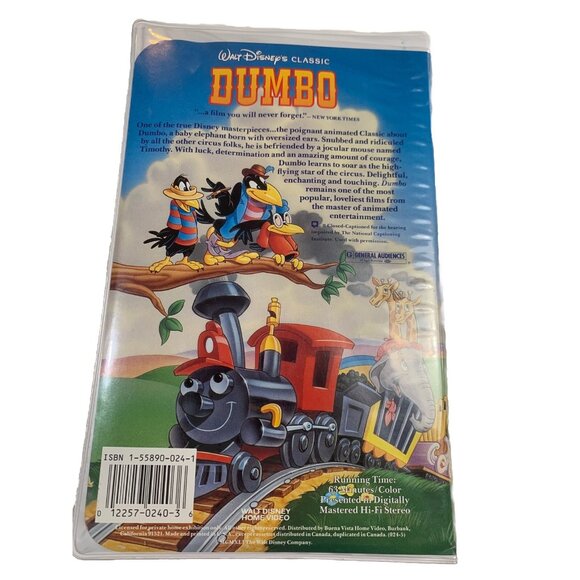 Walt Disney's 1998 DUMBO The Original Animated Classic Black Diamond Edition - Picture 5 of 10